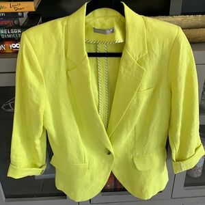 Olivia Moon 3/4 sleeve Linen Blazer